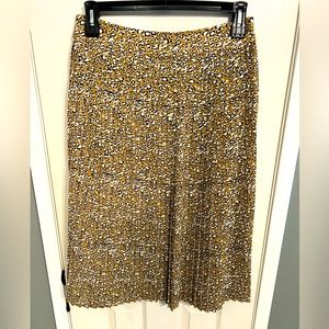 JCrew pleated midi skirt